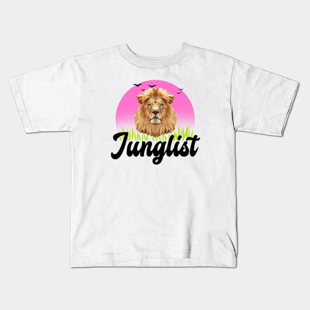 JUNGLIST Kids T-Shirt by DISCOTHREADZ 